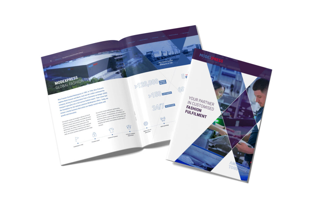 Modexpress brochure mockup